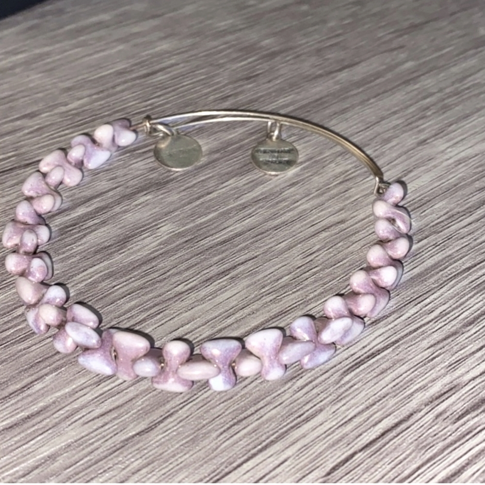 Alex and Ani Purple Stone Bangle